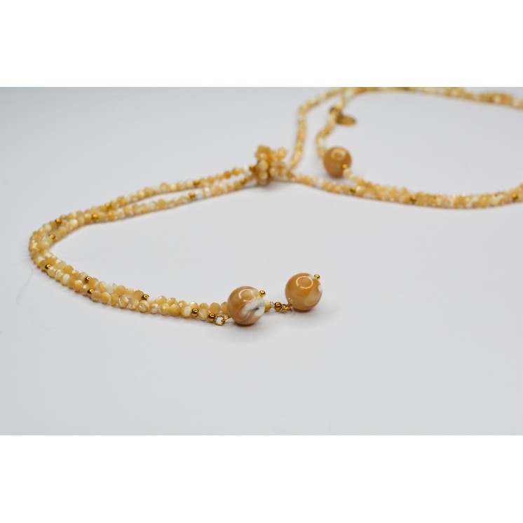 Collier LOLA Perles de Coquillage à facettes