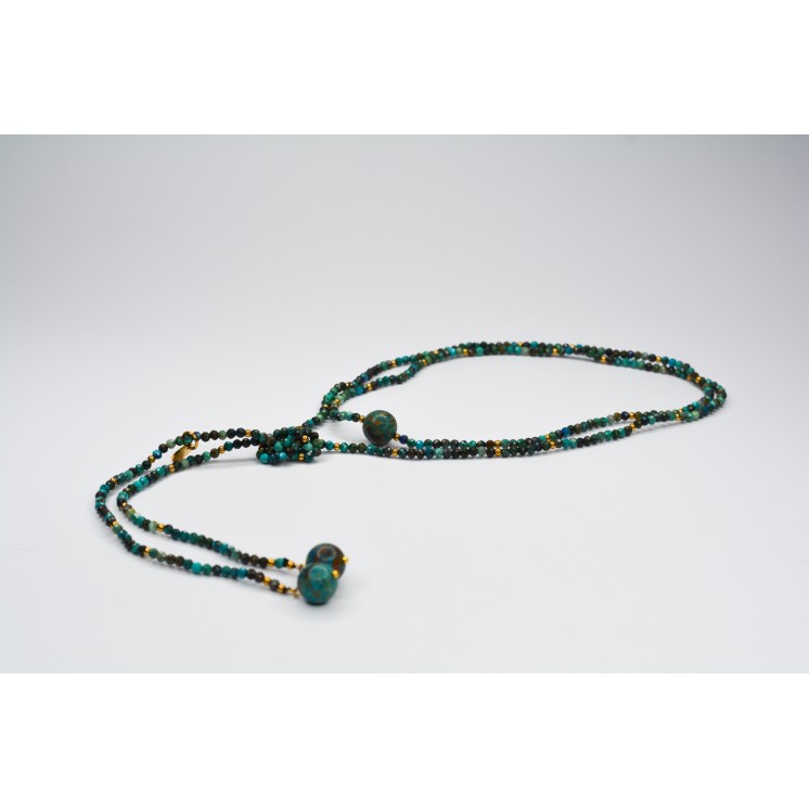 Collier LOLA Chrysocolle à facettes