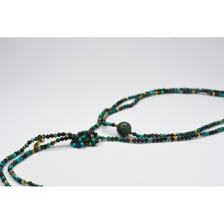 Collier LOLA Chrysocolle à facettes