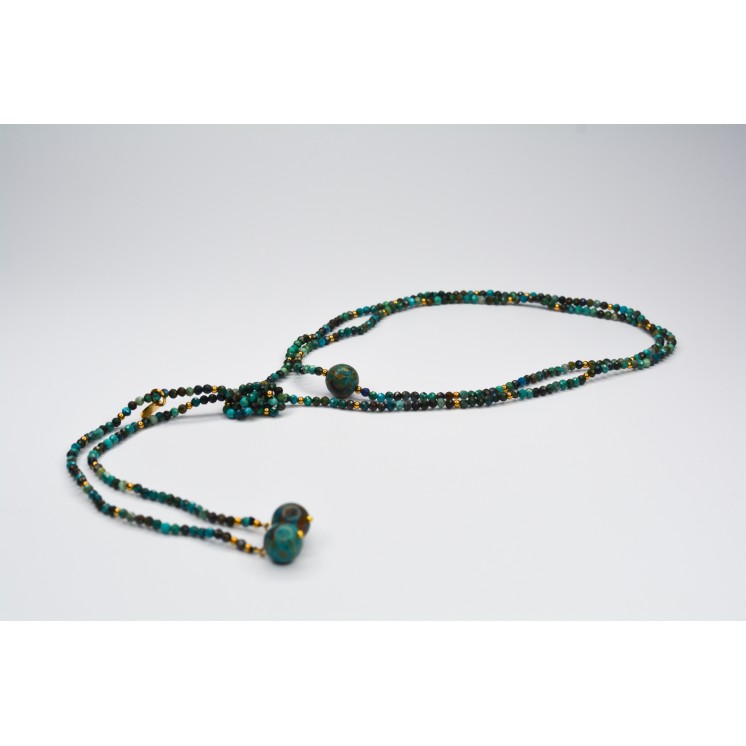 Collier LOLA Chrysocolle à facettes