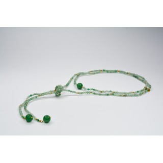 Collier LOLA Aventurine verte à facettes