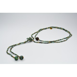 Collier LOLA Turquoise Africaine à facettes