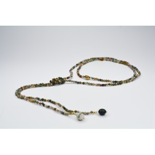 Collier LOLA - Style cravate en Agate Indienne
