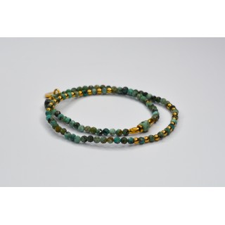 Bracelet ROSE Double Turquoise Africaine