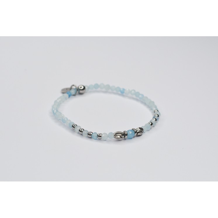 Bracelet ROSE Simple Aigue-Marine