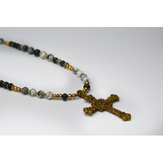 Collection Ethnique - CROIX AGATE ARBRE