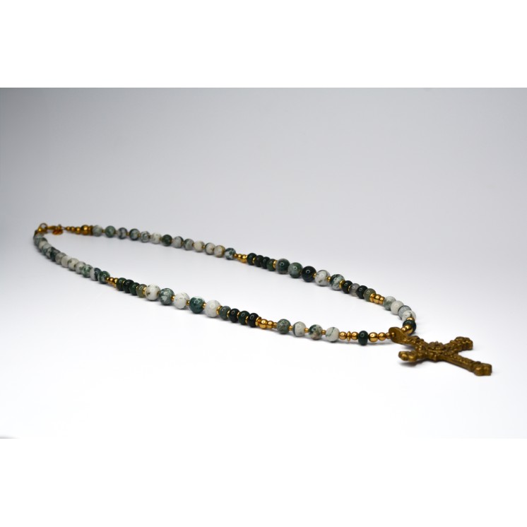 Collection Ethnique - CROIX AGATE ARBRE