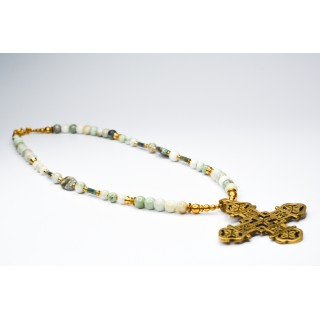 Collection Ethnique - CROIX ETHIOPIENNE JADE DE BIRMANIE