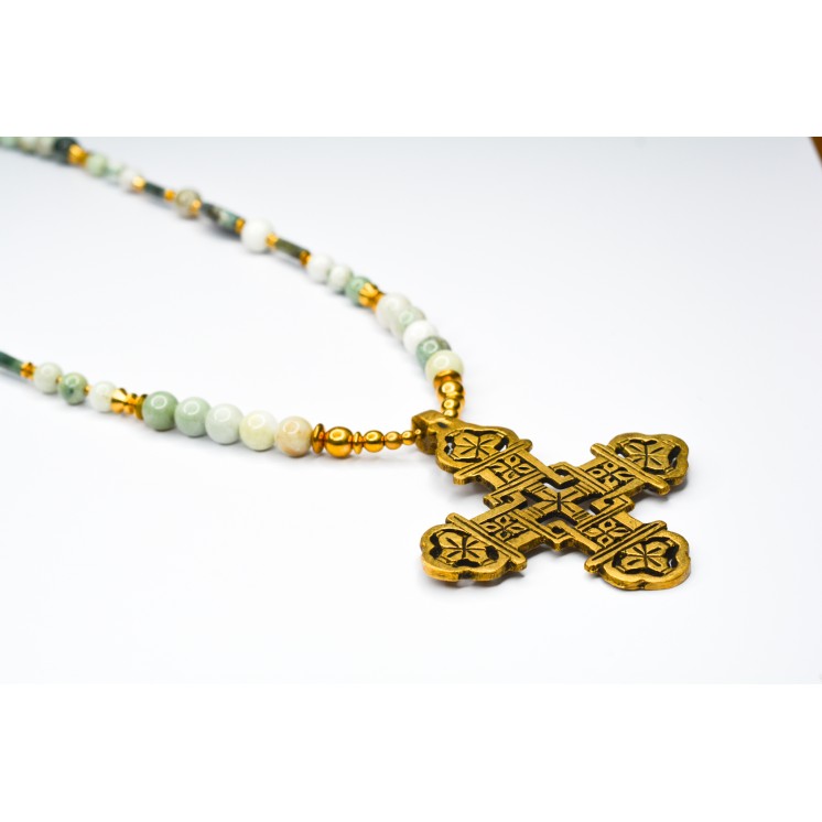 Collection Ethnique - CROIX ETHIOPIENNE JADE DE BIRMANIE