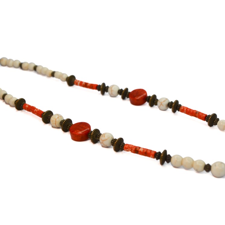 Collection Ethnique - GANESH PM HOWLITE ET JASPE DE SEDIMENT