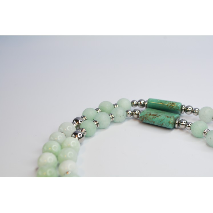 Collection Ethnique - CROIX ETHIOPIENNE ARGENT JADE