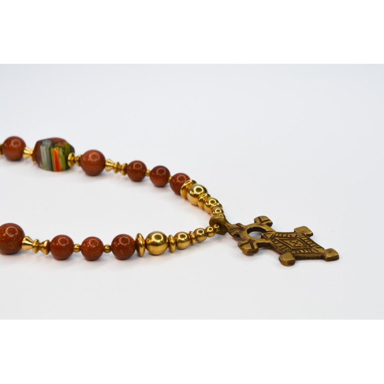 Collection Ethnique - CROIX ETHIOPIENNE PM GOLDSTONE