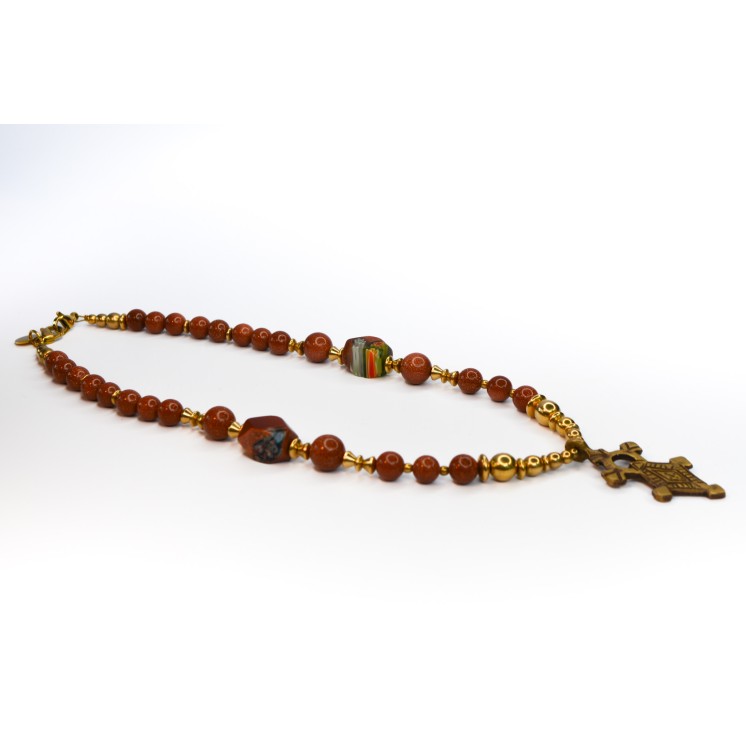 Collection Ethnique - CROIX ETHIOPIENNE PM GOLDSTONE