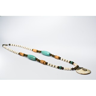 Collection Ethnique - SCARABÉE HOWLITE ET COCO