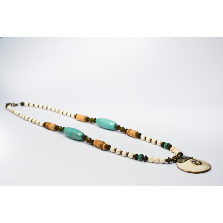 Collection Ethnique - SCARABÉE HOWLITE ET COCO