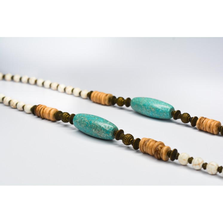 Collection Ethnique - SCARABÉE HOWLITE ET COCO