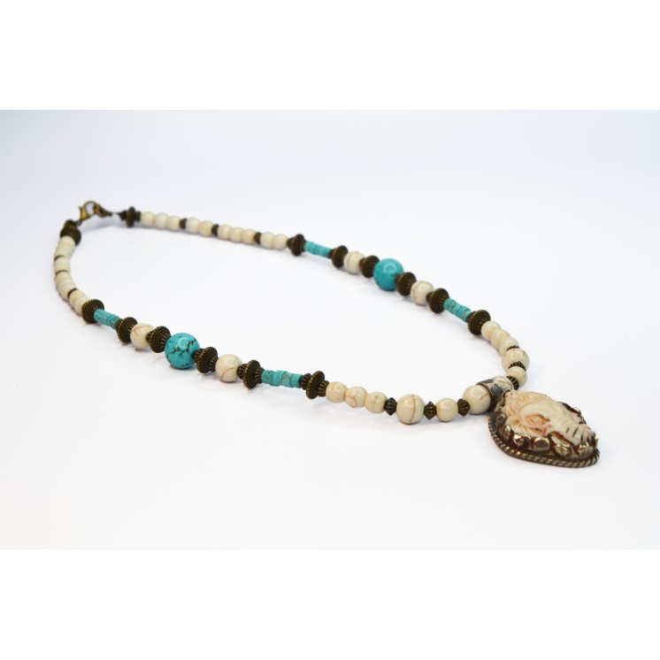Collection Ethnique - GANESH PM HOWLITE ET TURQUOISE