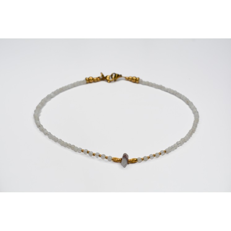 Collier LUCIE Pierre de Lune et Quartz