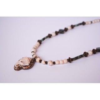Collection Ethnique - GANESH PM HOWLITE ET TURQUOISE AFRICAINE