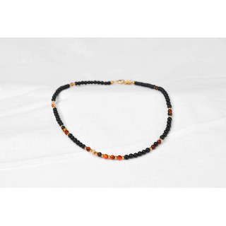Collier LUCIE - Onyx noire et Agate Dream