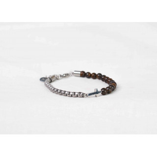 Bracelet LEO CROIX - Onyx noire mate
