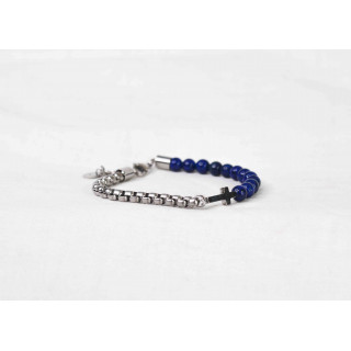 Bracelet LEO CROIX - Lapis-lazuli