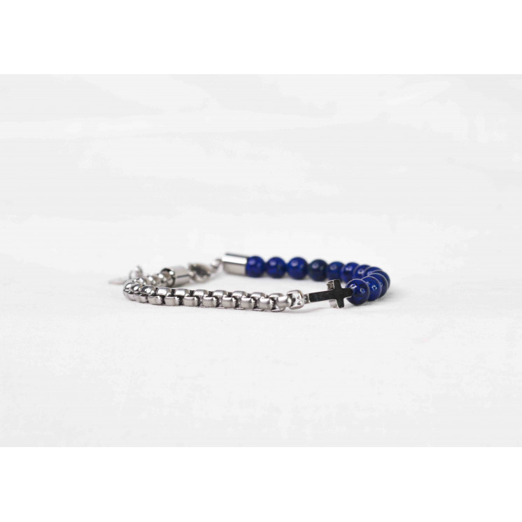 Bracelet LEO CROIX - Lapis-lazuli
