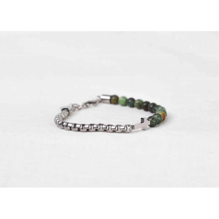 Bracelet LEO CROIX - Turquoise d'Afrique