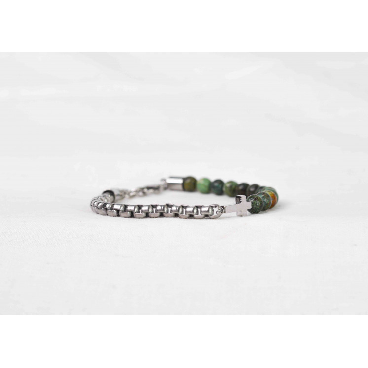 Bracelet LEO CROIX - Turquoise d'Afrique