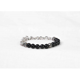 Bracelet ALEX - Agate noire