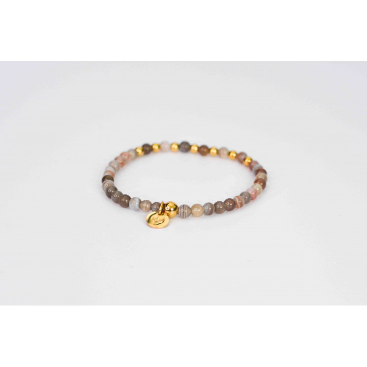 Bracelet LINA Simple - Agate Botswana