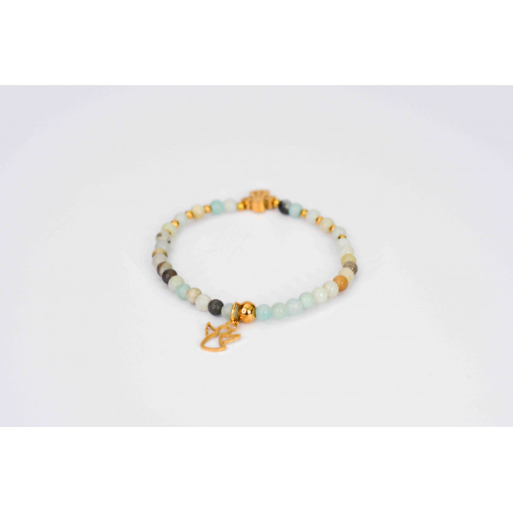 Bracelet LINA Simple - Motif Ange en Amazonite