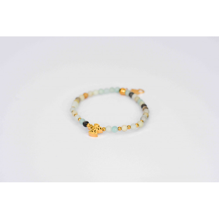 Bracelet LINA Simple - Motif Ange en Amazonite
