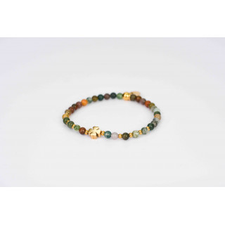 Bracelet LINA Simple - Motif Étoile en Agate Indienne