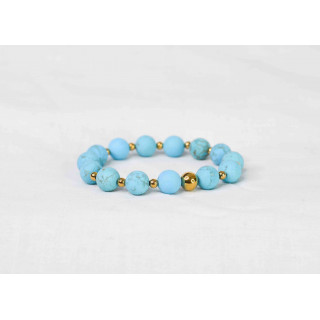 Bracelet LORI - Turquoise mate 10mm
