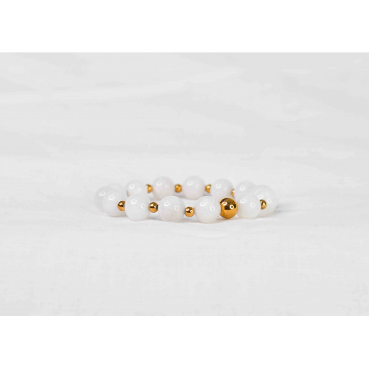 Bracelet LORI - Pierre de Lune 10mm