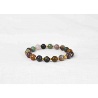 Bracelet LORI - Agate Indienne 8mm