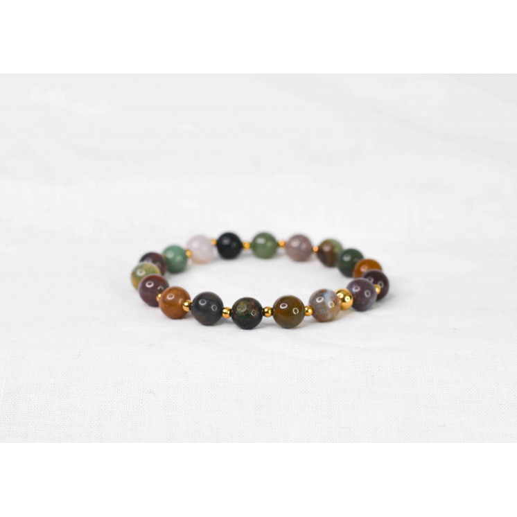 Bracelet LORI - Agate Indienne 8mm