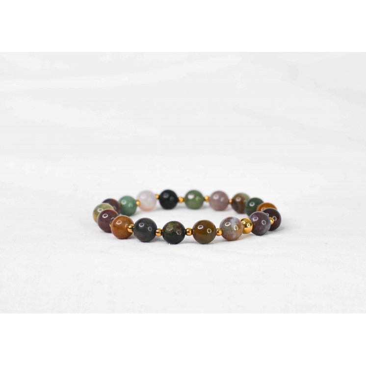 Bracelet LORI - Agate Indienne 8mm