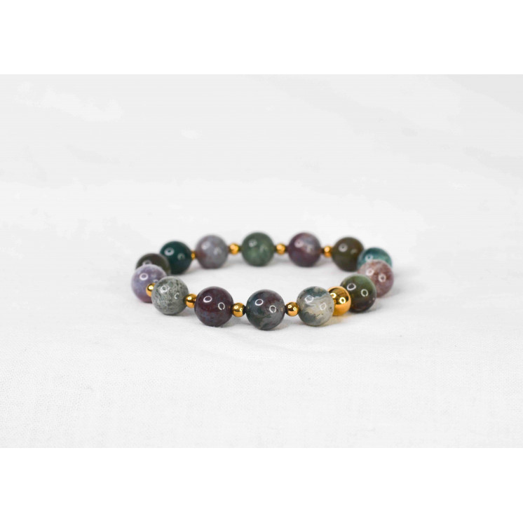 Bracelet LORI - Agate Indienne 10mm