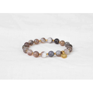 Bracelet LORI - Agate Botswana 8mm
