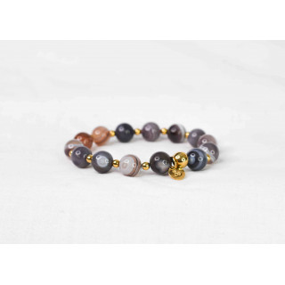 Bracelet LORI - Agate Botswana 10mm