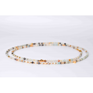 Collier LIV - Motif Cœur en Amazonite