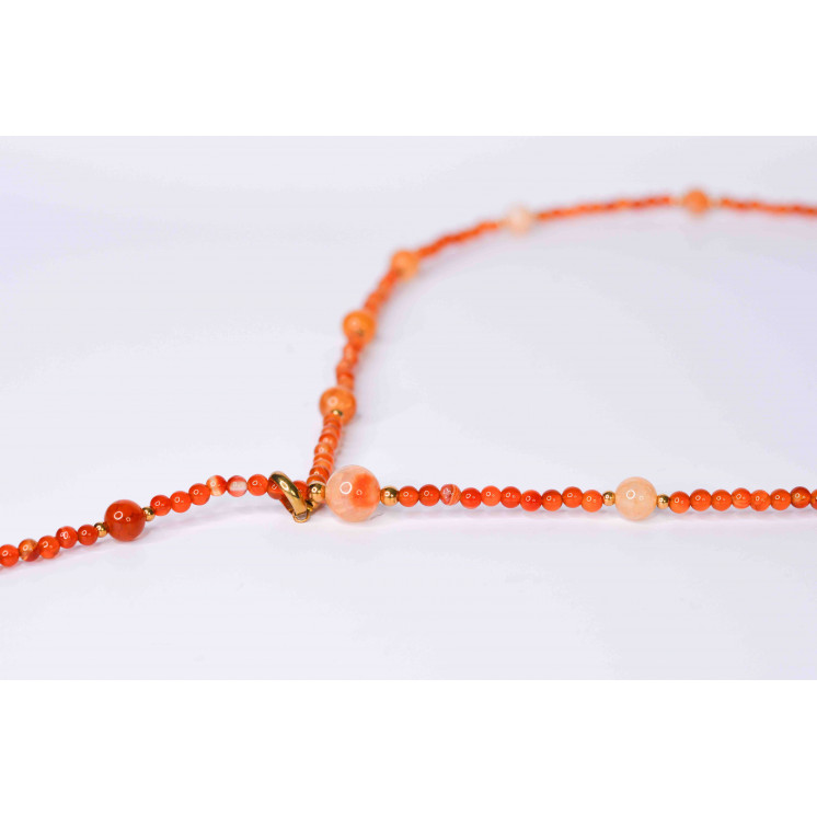 Collier LYA - Pendentif Plume en Amazonite