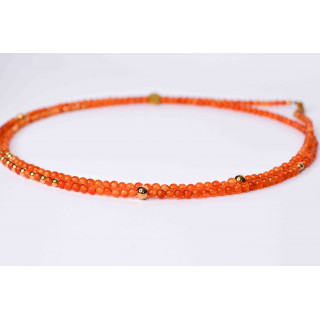 Collier LIV -  en Agate Orange