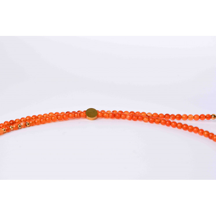 Collier LIV -  en Agate Orange