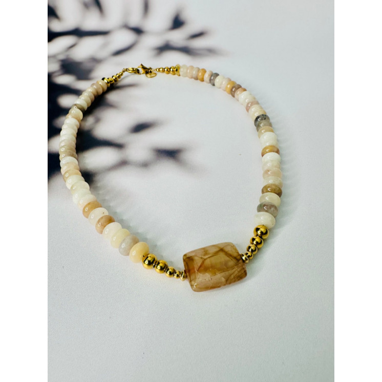 Collier ROSE - Aventurine