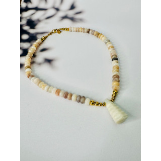 Collier ROSE PENDENTIF CÔNE - Aventurine