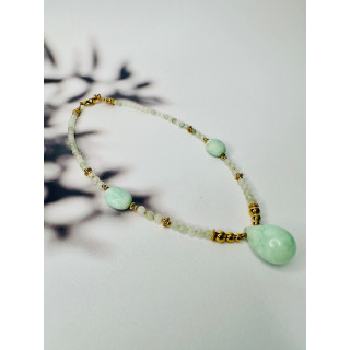 Collier LUCIE PENDENTIF - Jade Ice Green