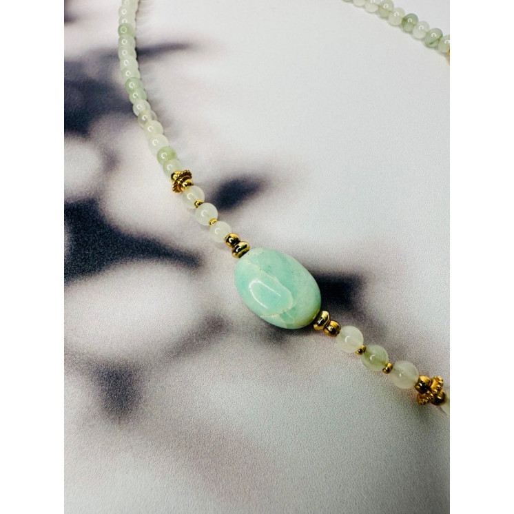 Collier LUCIE PENDENTIF - Jade Ice Green